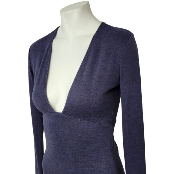 Aritzia Wilfred Free Abby Dress Blue Marled Size XS - Picture 8 of 8